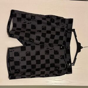 Ring of Fire Dark Checkered Athletic Shorts